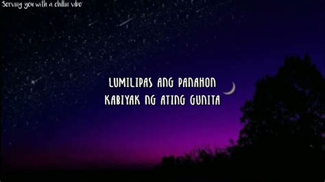 the secret of your day Song of the night I'm facing a. . Lumilipas ang panahon lyrics and chords
